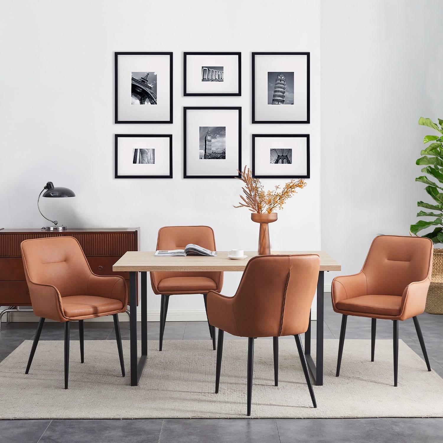 Maxine Dining Chairs [New Colors][PU Leather][set of 2]